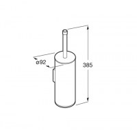 ESCOBILLERO PARED SUPERINOX ROCA